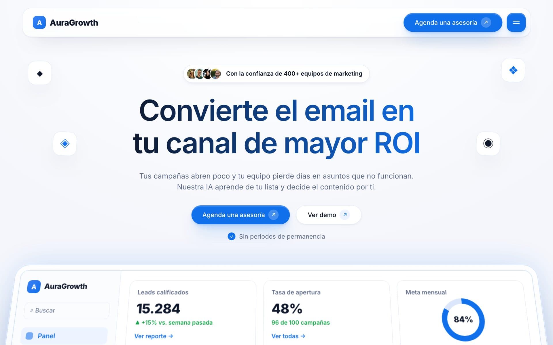 Embudo «Plataforma de email IA» generado con Growflows