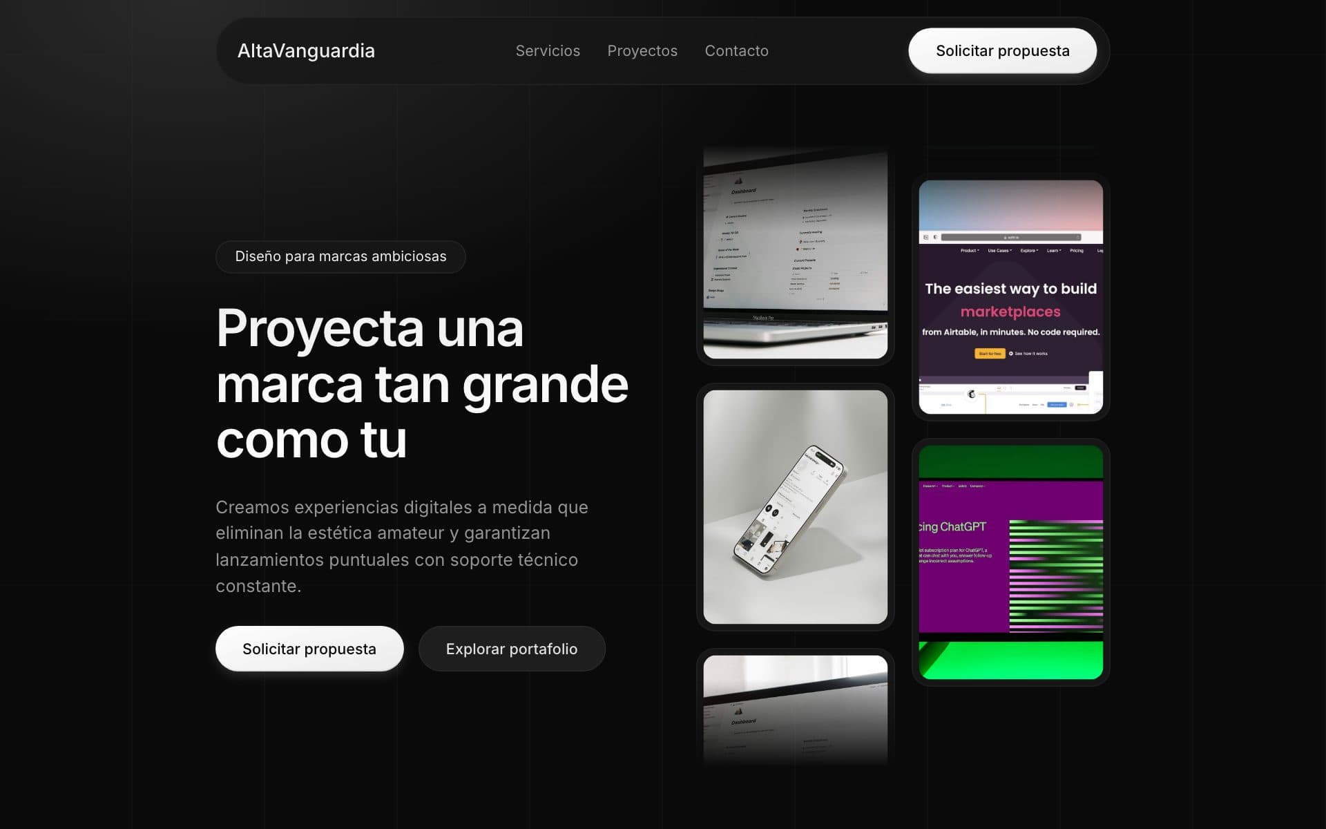 Embudo «Agencia web» generado con Growflows